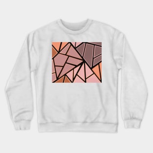Orange Crystal Break Crewneck Sweatshirt